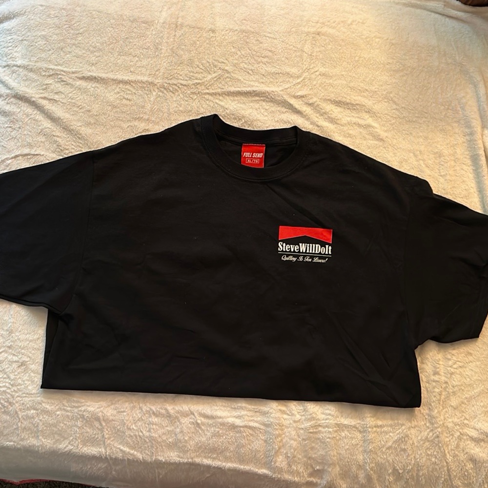 Full Send black tee size xl